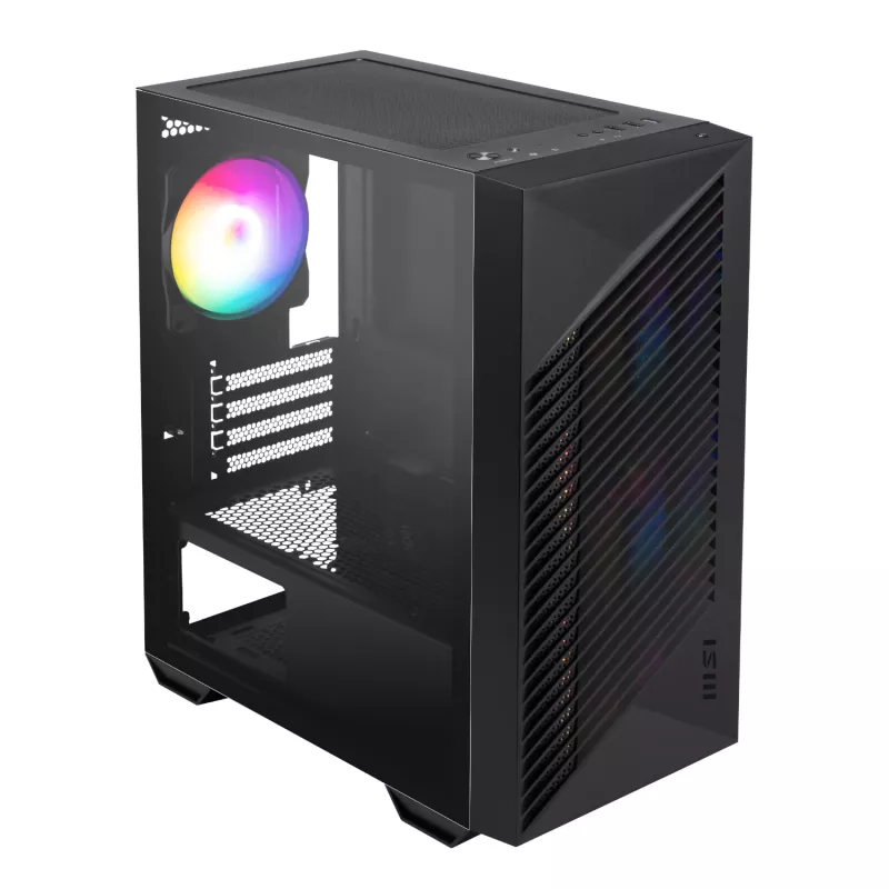 MSI PRO FORGE M050A Micro-ATX mängukorpus - must