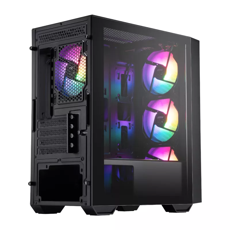 MSI PRO FORGE M050A Micro-ATX mängukorpus - must