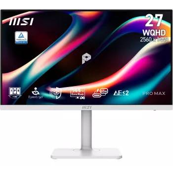 MSI PRO MAX 271QPHW E14 27-tolline WQHD IPS 144Hz lame monitor valge