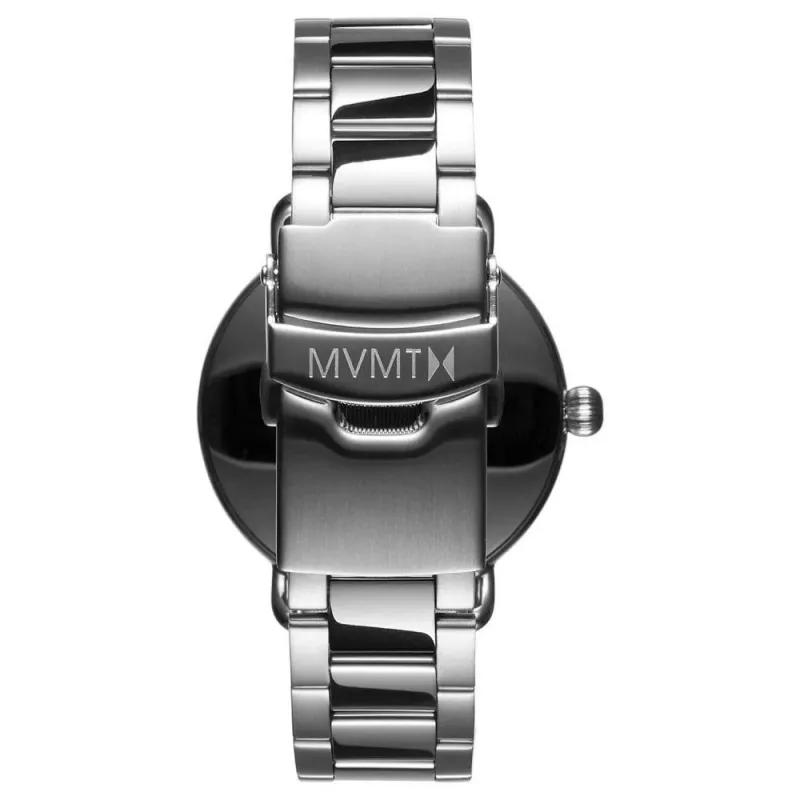 MVMT D-FR01-S 36mm Šveitsi kvartskell valge sihverplaadi ja musta nahkrihmaga