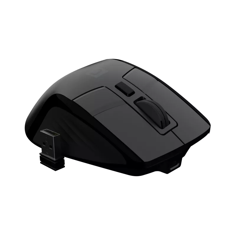 Natec Jaguar Pro juhtmeeta mängurihiir, 2,4 GHz + Bluetooth, 4000 DPI, must