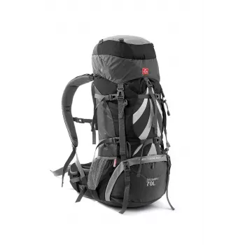 Naturehike 70L matkaseljakott NH70B070-B must, sisemise raamiga matkaseljakott vihmakeebiga