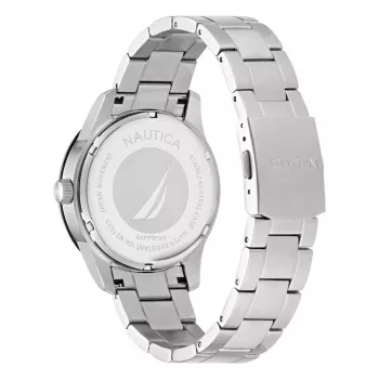 NAUTICA meeste NAPPBF201 kvartskell analoog sinise numbrilaua ja sinise silikoonrihmaga, 42 mm