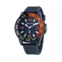 Nautica Men's Quartz Chronograph Watch NAPFWS302 45mm Blue Dial Silicone Strap