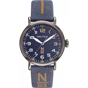 NAUTICA meeste käekell NAPWLF919 40mm sinise numbrilaud ja silikoonrihm