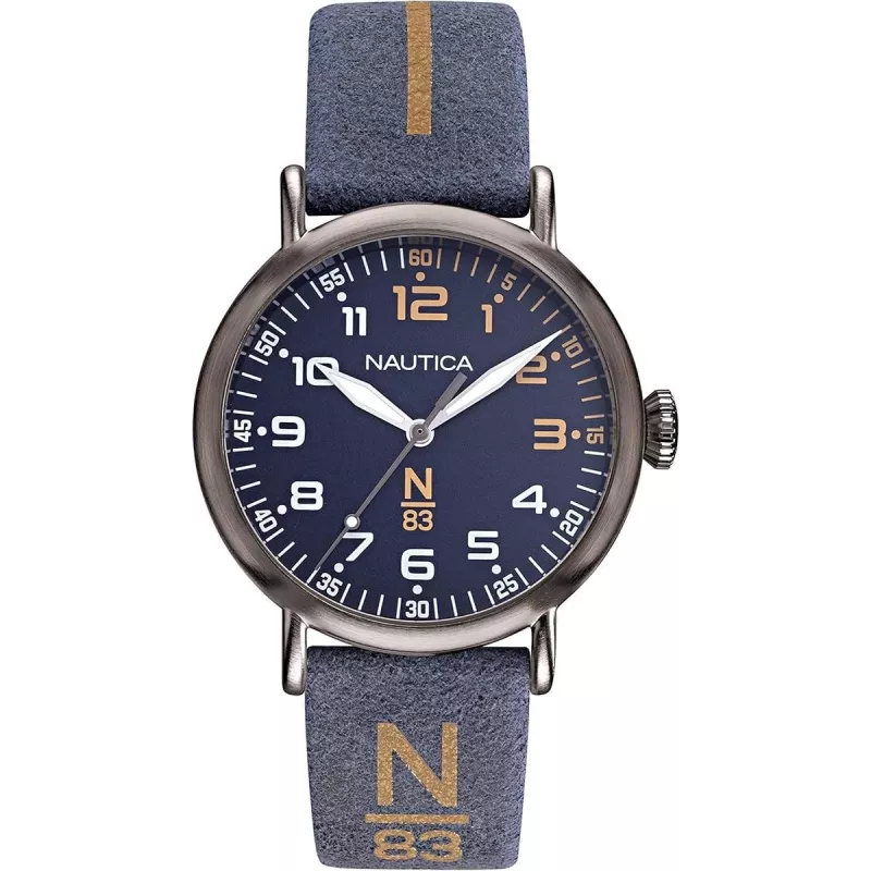 NAUTICA meeste käekell NAPWLF919 40mm sinise numbrilaud ja silikoonrihm
