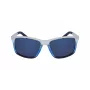 NAUTICA N3644SP-471 Meeste polariseeritud ristkülikukujulised päikeseprillid mattmust/hall 62mm