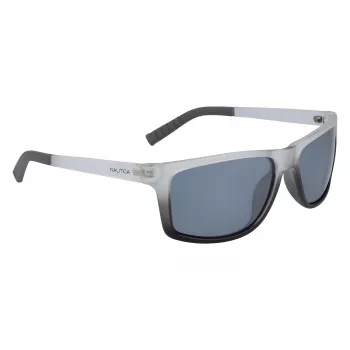 Nautica N3651SP-071 Meeste Polariseeritud Pilootpäikeseprillid - Must Raam Hallid Läätsed 62mm