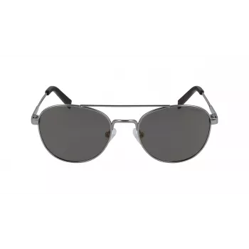 Nautica N4641SP-030 Meeste ristkülikukujulised päikeseprillid, matt must raam, hallid läätsed, 53 mm