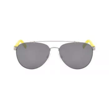 NAUTICA N5131S-046 Meeste ristkülikukujulised päikeseprillid, must raam, hallid läätsed, 60/17/140 mm