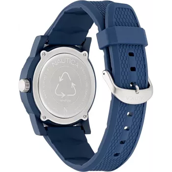 Nautica NAPATS301 meeste kvarts-analoogkell 42,5mm sinise numbrilaud ja silikoonrihmaga