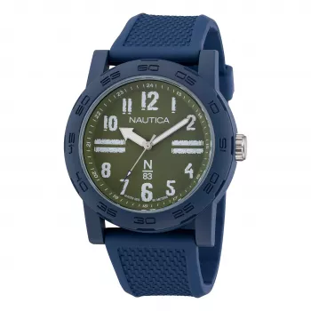 Nautica NAPATS305 meeste kvartskell analoog sinise numbrilaual ja silikoonrihmaga 42,5 mm