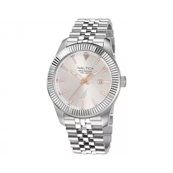 Nautica Pacific Beach meeste kvartskell NAPPBS250 sinise numbrilaua ja sinise silikoonrihmaga 43mm