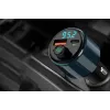 NAVITEL BHF05 MAX Multifunktsionaalne FM-saatja Bluetooth 5.0, USB-ühenduvuse, käed-vabad kõnede, LED-ekraani ja QC3.0 kiirlaadimisega