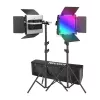 NEEWER 2×660 PRO II RGB LED Video Light Kit koos 2×200cm valgustusalusega