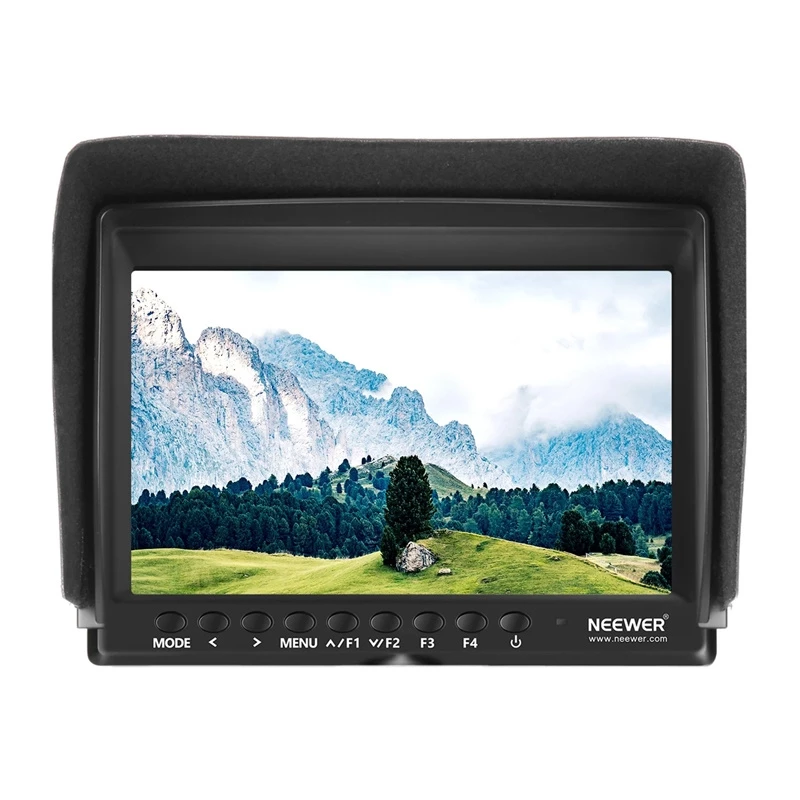 NEEWER F100 välimonitor + USB-laadija + akukomplekt