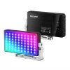 NEEWER SL90 Pro RGB LED videovalgusti, 12W, 2500-10000K, CRI 97+, OLED-ekraan, 17 efekti, sisseehitatud aku, USB-C, 1/4 tolli kinnitus