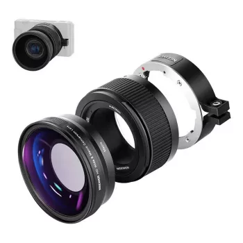 NEEWER lai nurga objektiiv Sony ZV1 jaoks (must)
