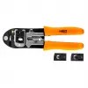 NEO TOOLS 01-501 12-osaline kombineeritud mutrivõtmete komplekt, meetriline, kroom-vanaadiumteras, satiinkroom, 6-22 mm, rullitavas kotis