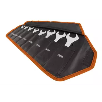 NEO TOOLS 09-860 Reguleeritav mutrivõti 250 mm kroomvanadiumterasest kahematerjalilise käepidemega, DIN 3117, maksimaalne lõua ava 30 mm, must/hall