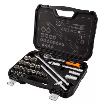 NEO TOOLS 1/2 inch pesakomplekt, 25-osaline, satiinviimistlusega kroomvanaadium