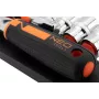 NEO Tools 10-030 219-osaline 1/4 tolli, 3/8 tolli, 1/2 tolli pesa- ja mutrivõtmete komplekt rihvelvõtmete, otsikute ja tarvikutega plastkohvris