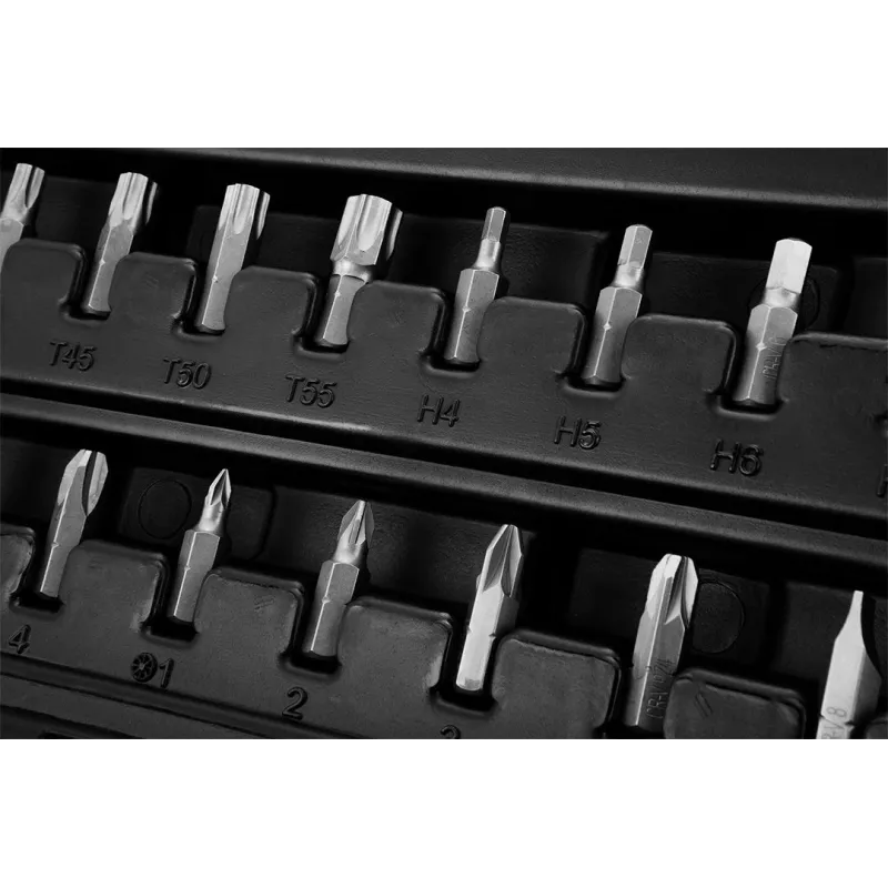 NEO Tools 10-042 1/4 tollise ajamiga 46-osaline padrunikomplekt koos otsakute ja tarvikutega