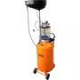 NEO TOOLS 10-811 Mobiilne pneumaatiline õli väljatõmbamise masin koos kontrollpaagiga, 80L põhipaak, 10L kontrollpaak, 6-8 baari õhurõhk, 4 pöördratast