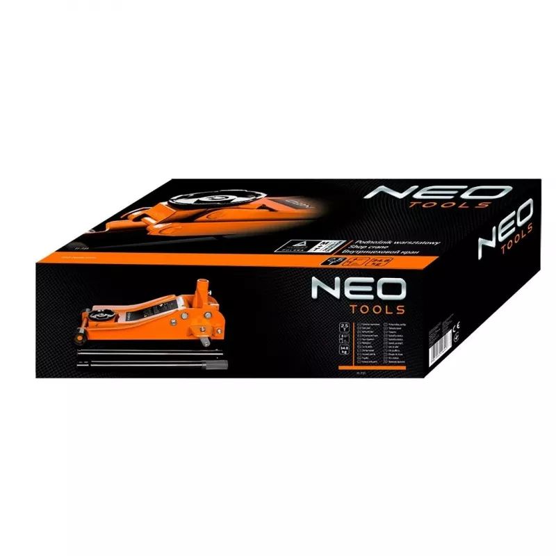 NEO TOOLS 11-731 Madala profiiliga hüdrauliline tungraud 2,5 tonni