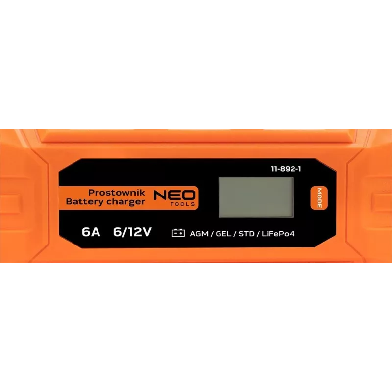 NEO Tools 11-892-1 sõiduki akulaadija krokodillklambrid, 15A, 12V/24V, paar