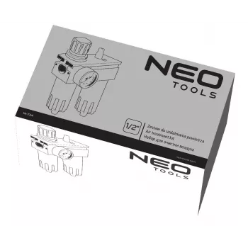 NEO Tools 14-734 suruõhufilter 1/4 tolli 40 mikronit polükarbonaatkausiga