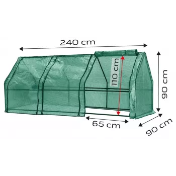 NEO Tools 15-912 Külmraam Kasvuhoone Kahekihiliste Polükarbonaatpaneelidega, Anodeeritud Alumiiniumraamiga, 0.6 m² Kasvupinnaga, 2 Reguleeritava Kaanega, UV-kaitsega, Hõbedane