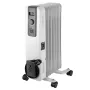 NEO TOOLS 1500W Õliga täidetud radiaator 7 ribiga, 3 kütteseadet, reguleeritav termostaat, ülekuumenemiskaitse, ümberminekukaitse, integreeritud rattad, valge