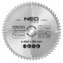 NEO TOOLS 450 mm TCT ketassaetera, 60 hammast, 30 mm ava, puidule