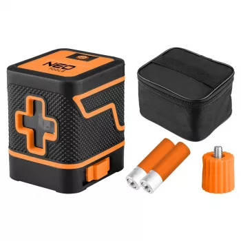 NEO TOOLS 75-146 Ristjoonlaser 15m Rohelise kiirega koos kohvriga