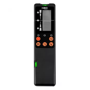 NEO TOOLS 75-151 laserkiire detektor punastele pöörlevatele laseritele kahe LCD ja ridvaklambriga
