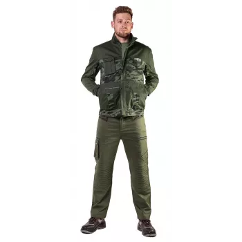 NEO TOOLS 81-211-L Unisex tööjope, hall/must, suurus L, 7 taskut, tugevdatud, EN ISO 13688