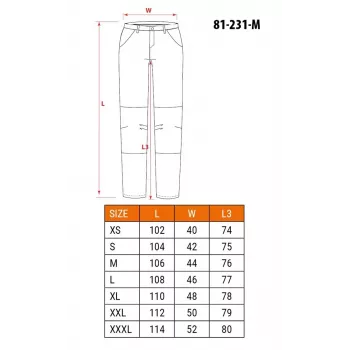NEO Tools 81-231-M kaitsvad püksid hall/must suurus M