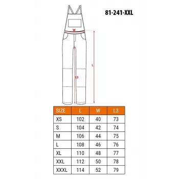 NEO Tools 81-241-XXL unisex tööpüksid hall/roheline suurus XXL