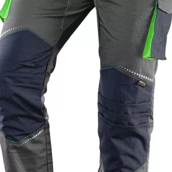 NEO TOOLS 81-247-S Tööpüksid, suurus S, hall/must, 65% polüester 35% puuvill, 267 g/m², mitme taskuga, CE-sertifikaadiga