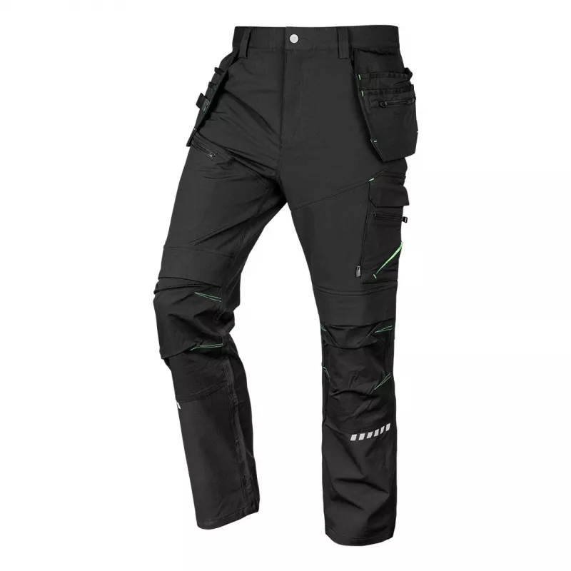 NEO TOOLS 81-296-3-XL Tööpüksid Mix&Match 4-Way Stretch koos Holster Taskutega, Cordura Tugevdusega, Must, Suurus XL