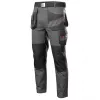NEO TOOLS 81-325-S Kaitsetööpüksid, suurus S, hall oranžide aktsentidega, 65% polüester 35% puuvill, 245 g/m², 9 taskut, põlvekaitsmete taskud, EN ISO 13688:2013