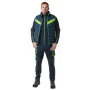 NEO TOOLS 81-534-XXL Tööpüksid, hall/must oranžide aktsentidega, suurus XXL, 9 taskut, tugevdatud põlved, helkurdetailid