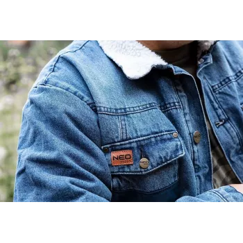 NEO Tools 81-557-S Tööjope, suurus S, hall/roheline, 100% puuvill, 270 g/m², EN ISO 13688