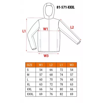 NEO TOOLS 81-571-XXXL meeste tööjope, 100% puuvillane kanvas, 270 g/m², hall/roheline, XXXL