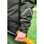 NEO Tools 81-573-XXL Softshell Tööjope Must/Hall Oranžide Aktsentidega, Veekindel, Hingav, Eemaldatav Kapuuts, Reflekteerivad Elementid, Unisex