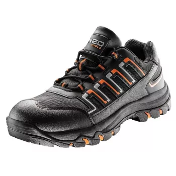 NEO TOOLS 82-714 Turvajalatsid S1P SRC terasest varbakaitse ja Kevlarist sisetallaga, suurus 43, must/hall