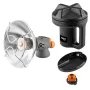 NEO TOOLS 90-134 Portatiivne gaasiküttekeha piesosüütega, 1,7 kW, keraamiline plaat, butaani/propaani kassetile, must/punane