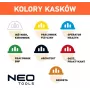 NEO TOOLS 97-210 integreeritud kaitsekiiver võrkvisiiri ja kuulmiskaitsetega, oranž