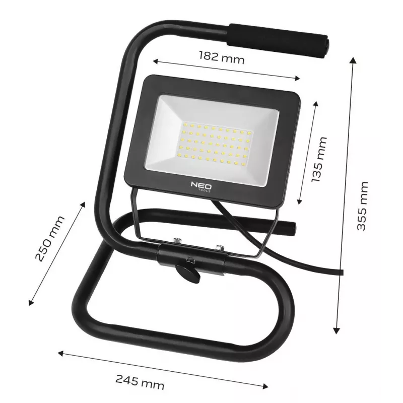 NEO TOOLS 99-063 20W COB LED laetav prožektor 1800lm IP65 koos power bankiga